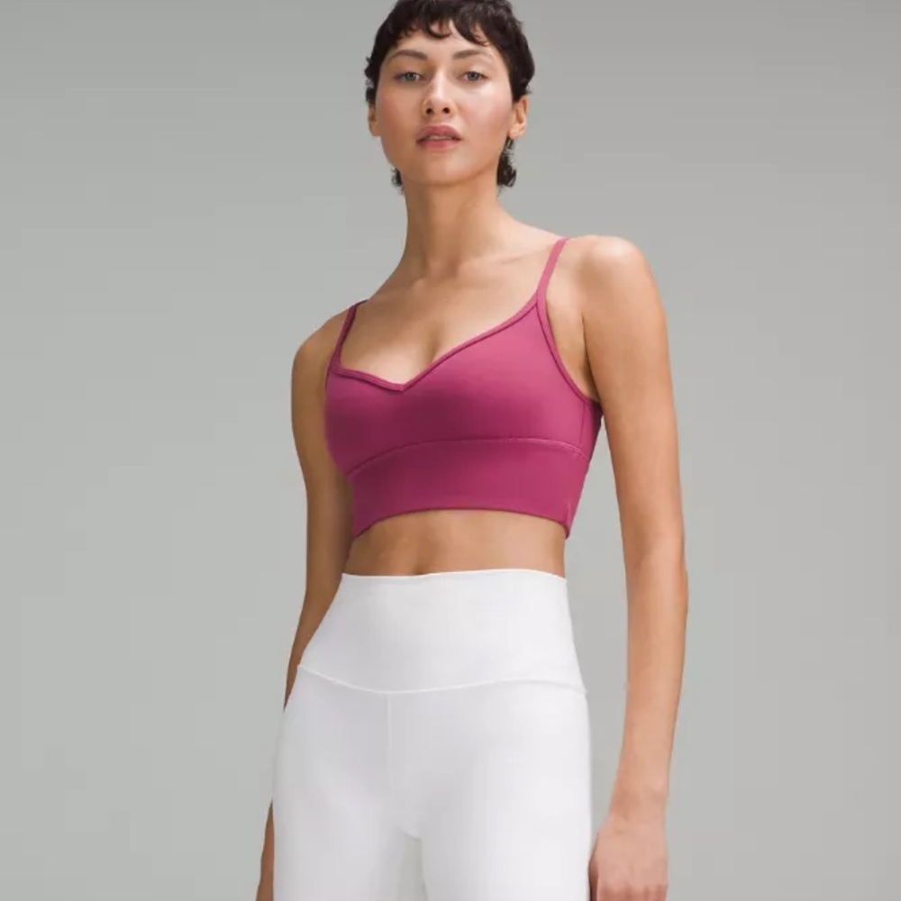 Lululemon Align Pink Sweetheart Bra Light Support A/B Cup Size 4
